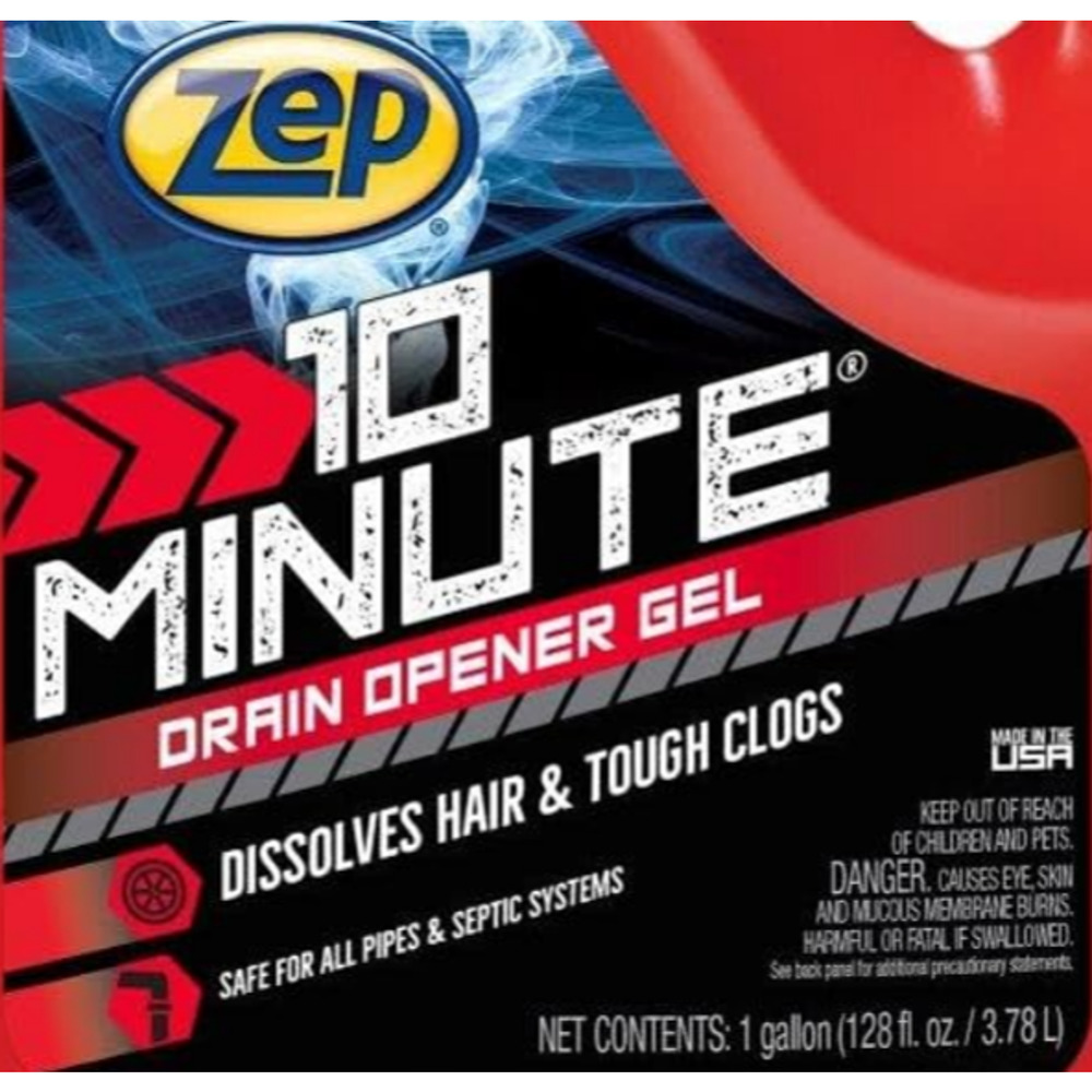 ZEP / 10 Minute Hair & Clog Remover / Drain‎ Opener / 1 Gallon Jug / ZHCR128NG